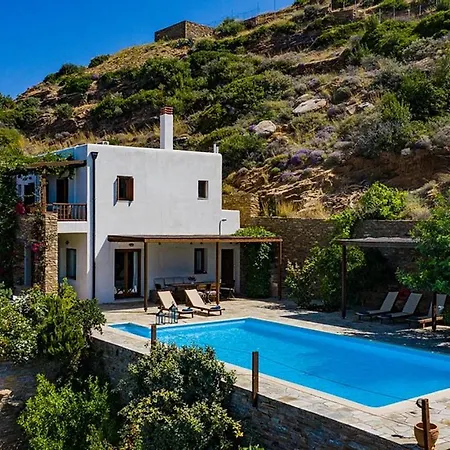 Villa Aggelikes Luxury With Private Pool & Amazing Sea View Kipri (Andros)
